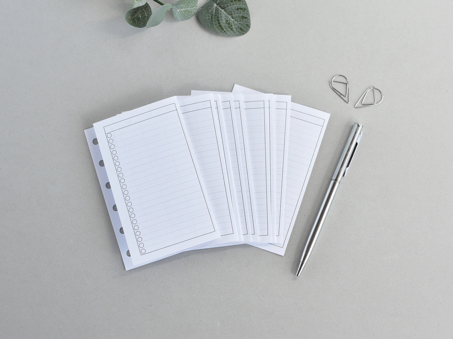 Monthly Fold Out Inserts - 6-Ring Binder Refill (Pocket Size) / Pc-16m