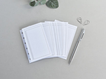 Monthly Fold Out Inserts - 6-Ring Binder Refill (Pocket Size) / Pc-16m