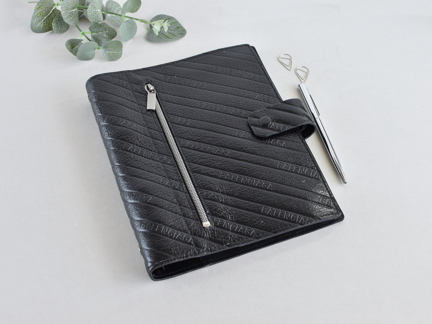 Leather Ring Binder - Planner Notebook Cover (A5 size)