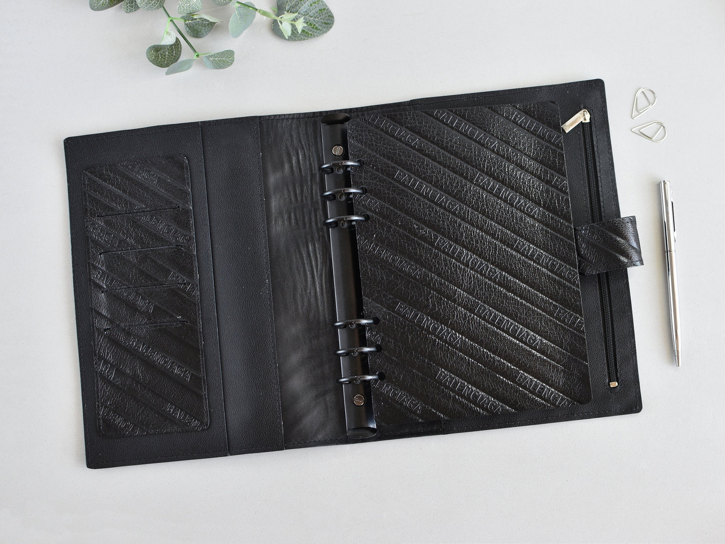 A5 leather ring binder