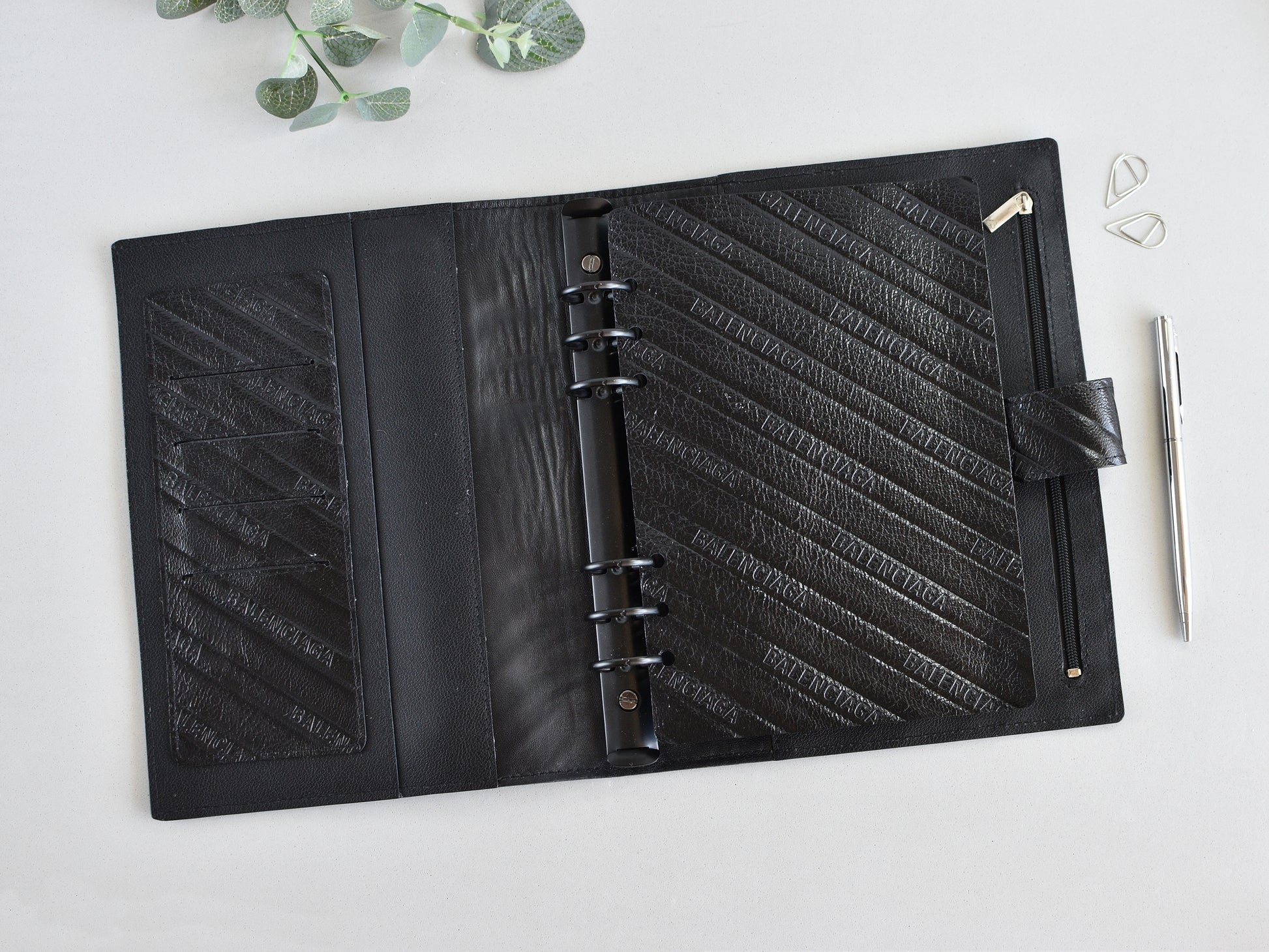 A5 leather ring binder
