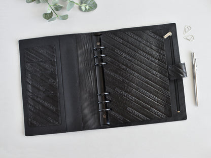 A5 leather ring binder
