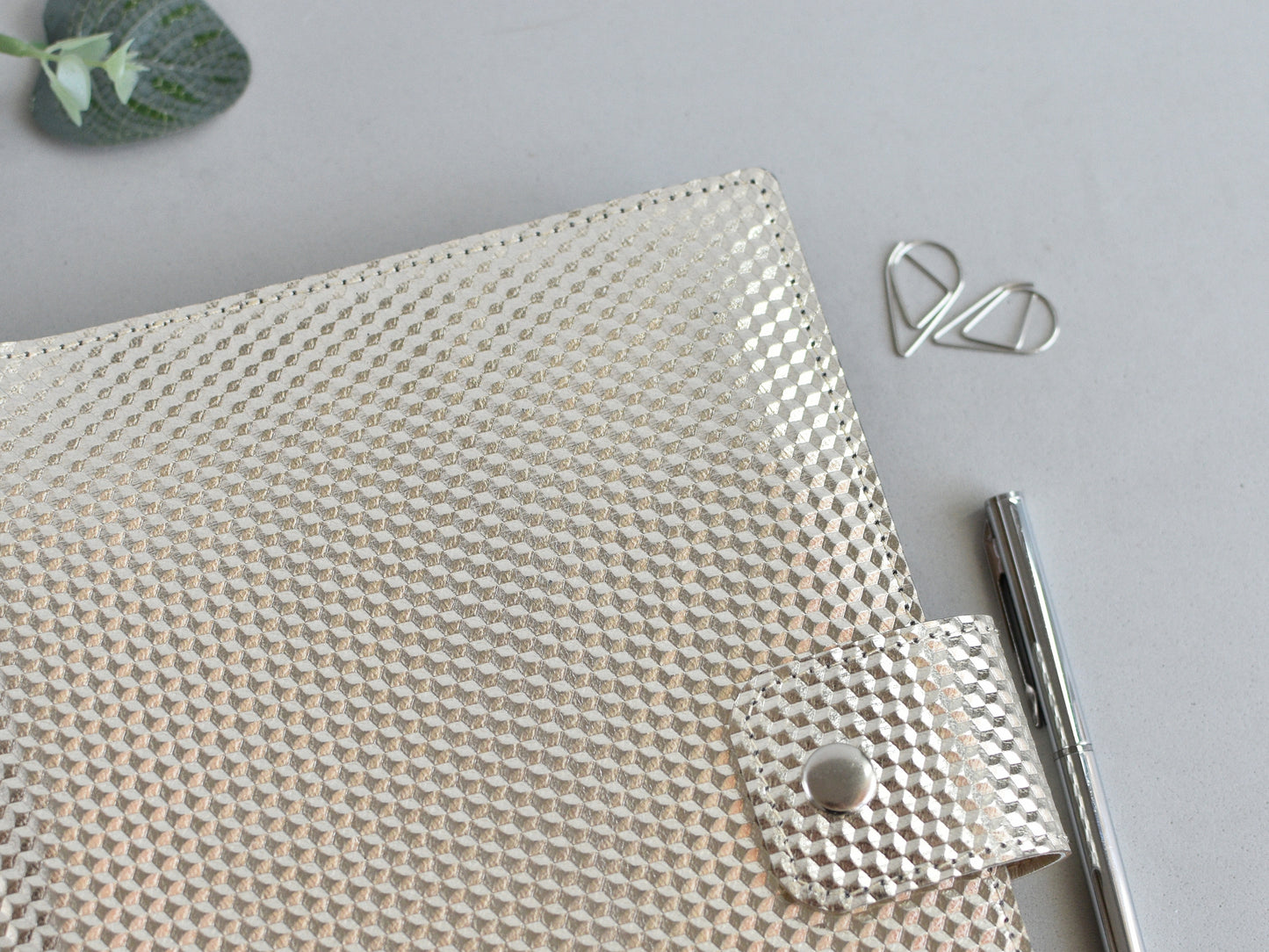 Leather Binder -  6-ring Notebook Organizer (A5 size)