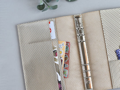 Leather Binder -  6-ring Notebook Organizer (A5 size)