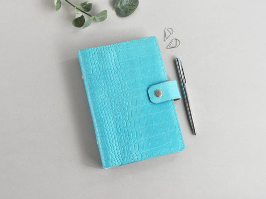 Personal size Planner - 6-ring leather binder with inserts