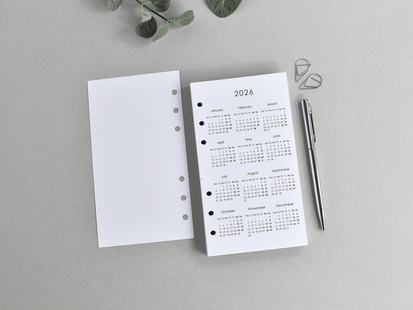 Ring Planner Inserts Bundle - Agenda Refill (Personal Size) / P03
