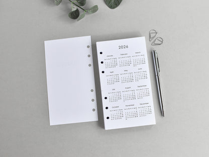 Ring Planner Inserts Bundle - Agenda Refill (Personal Size) / P03