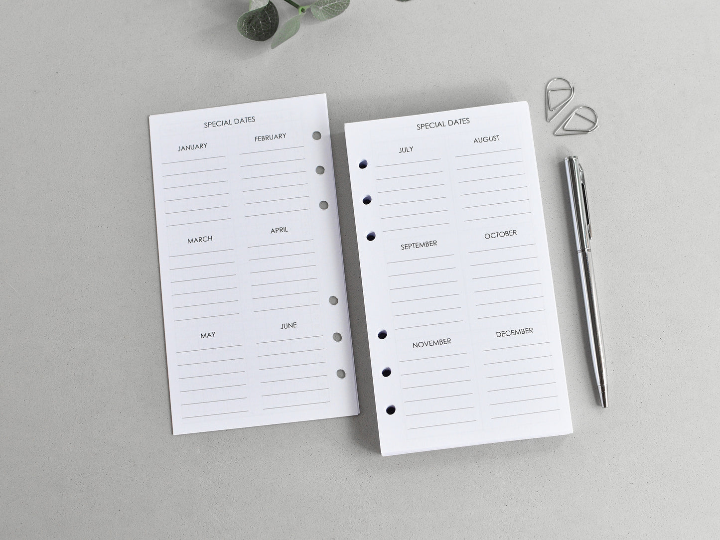 Ring Planner Inserts Bundle - Agenda Refill (Personal Size) / P03