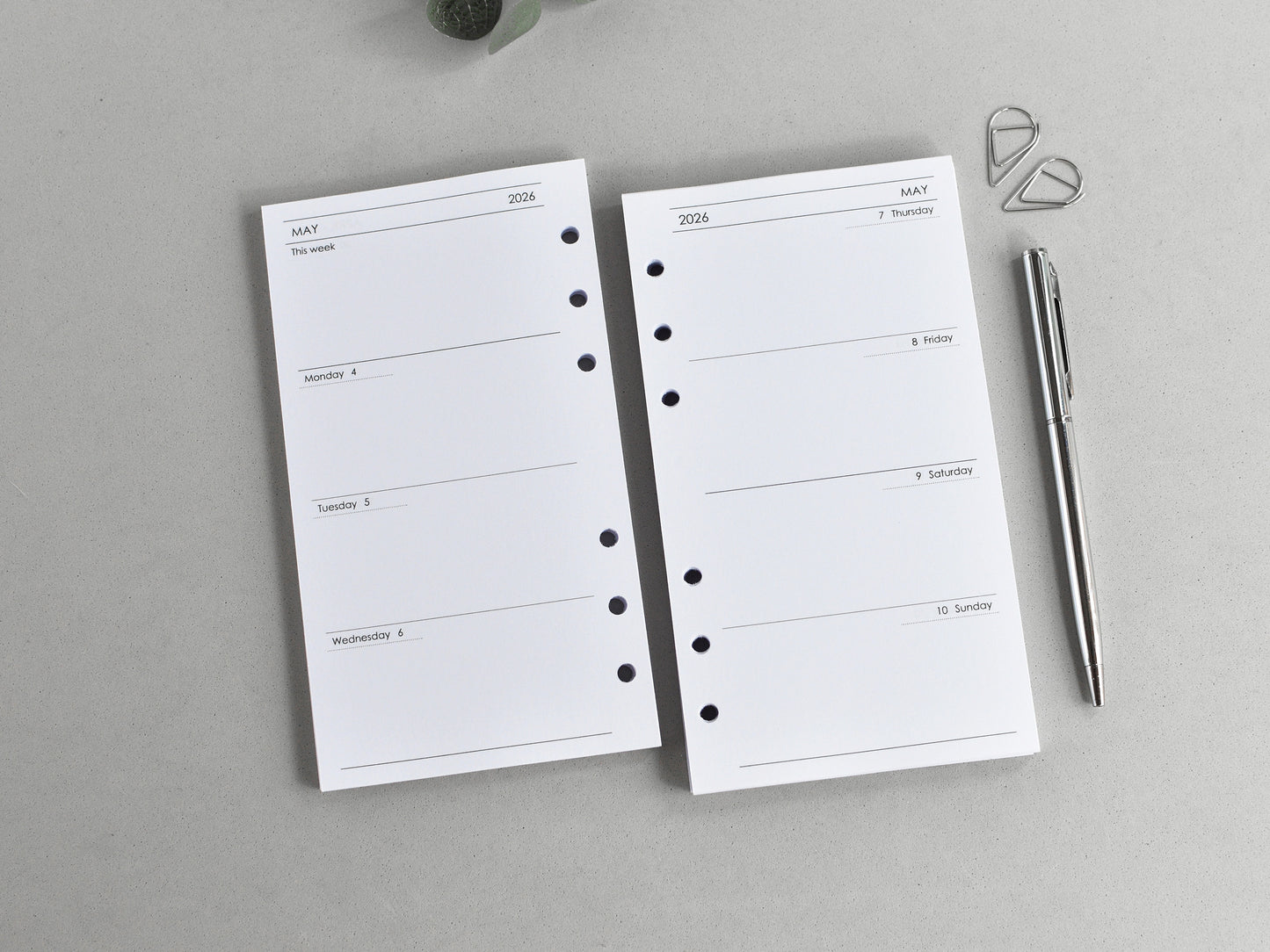 Ring Planner Inserts Bundle - Agenda Refill (Personal Size) / P03