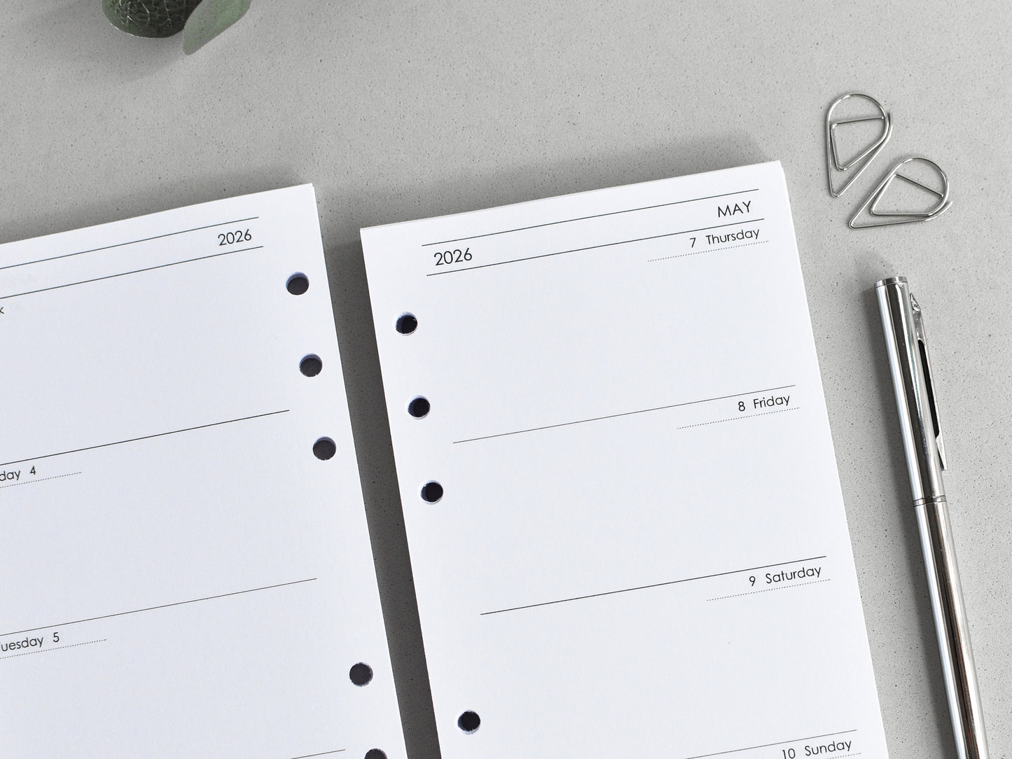 Ring Planner Inserts Bundle - Agenda Refill (Personal Size) / P03