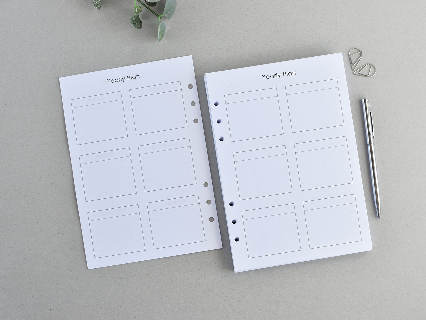 Planner Inserts Bundle Monthly Weekly (A5 Size) / A5-07