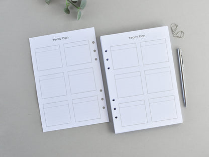 Planner Inserts Bundle Monthly Weekly (A5 Size) / A5-07