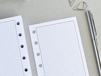 Checkered pages for pocket planner