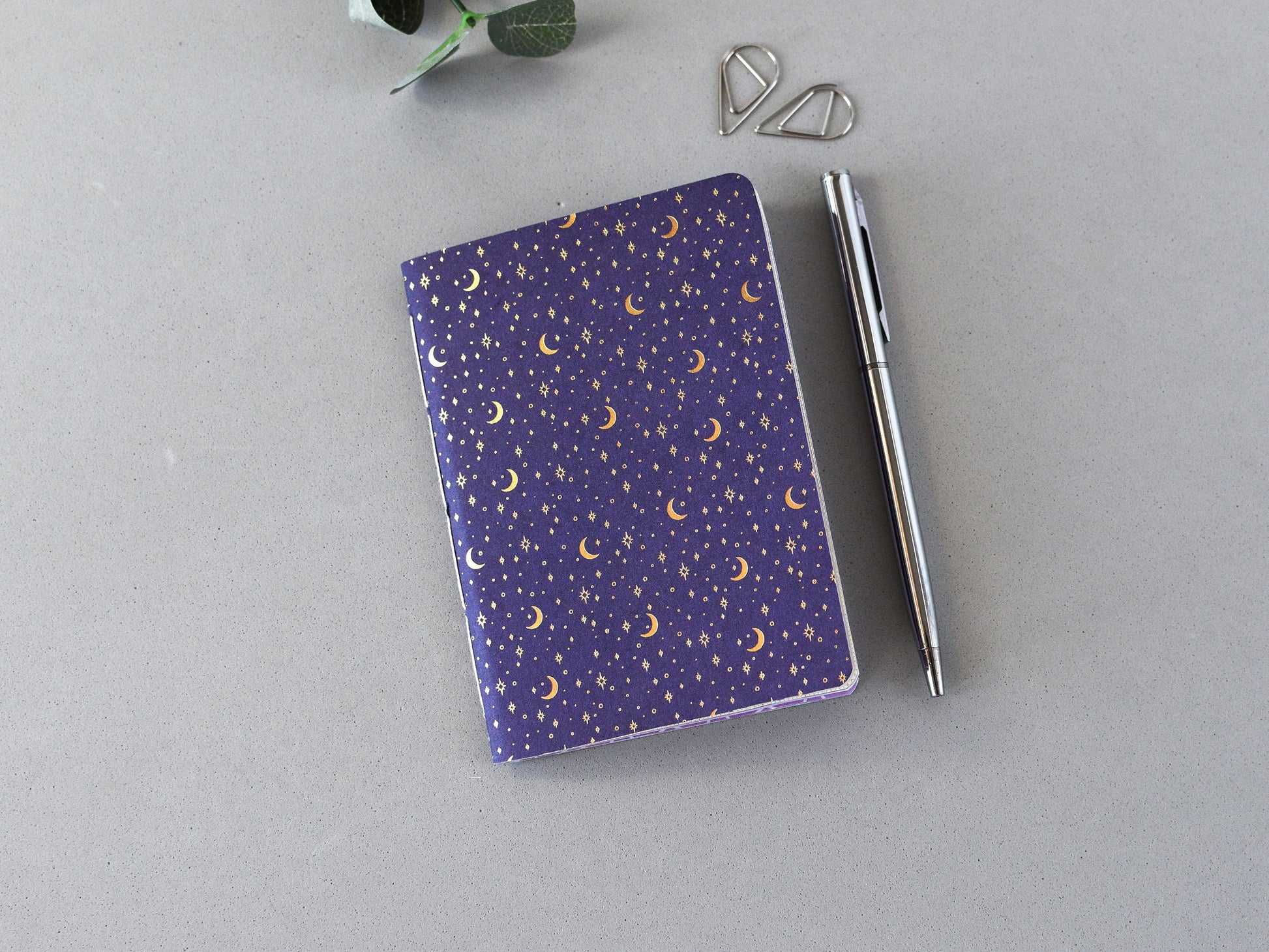 Travelers Notebook Passport size insert foiled cover purple