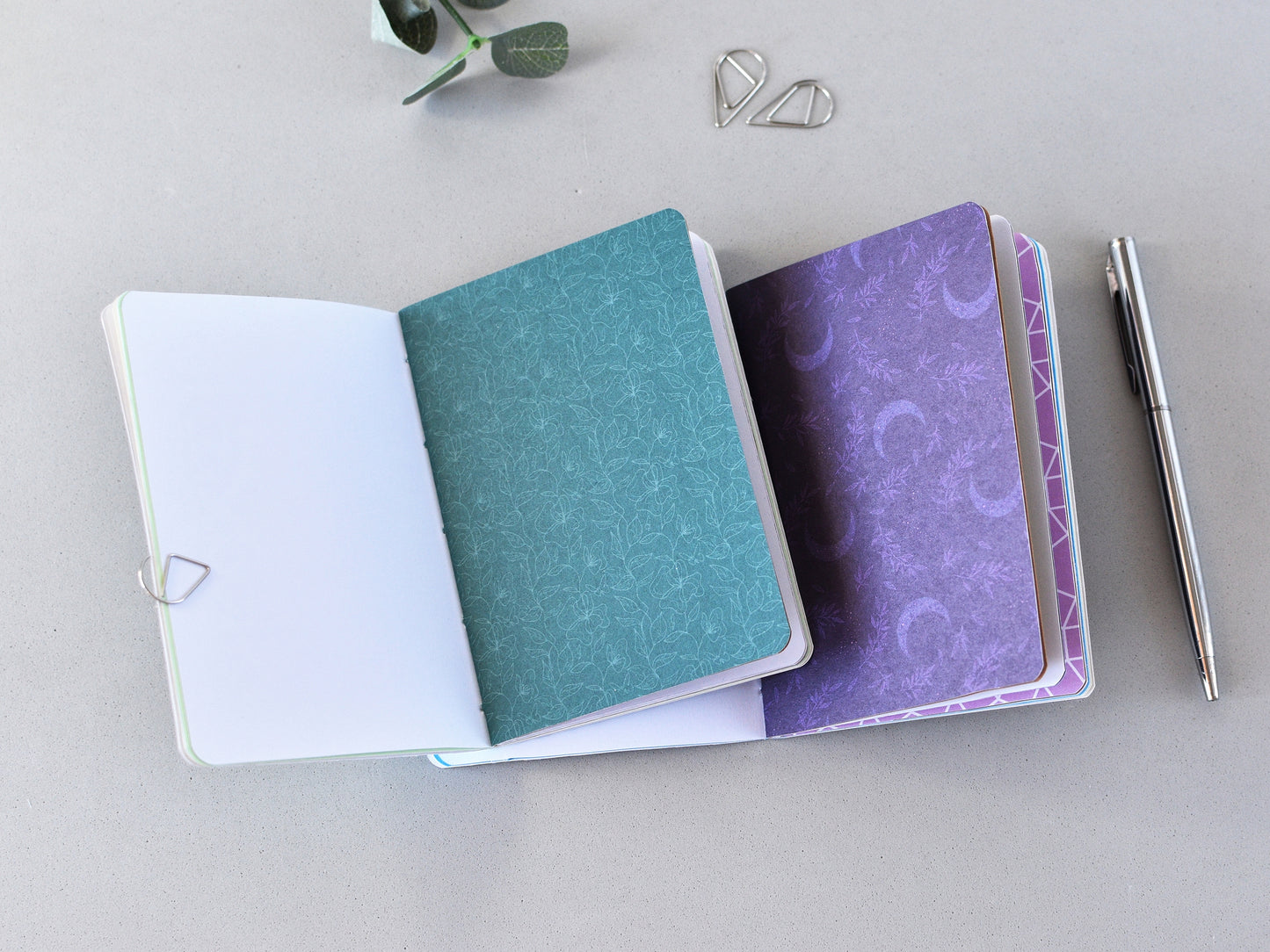 Colorful pages for travelers notebook