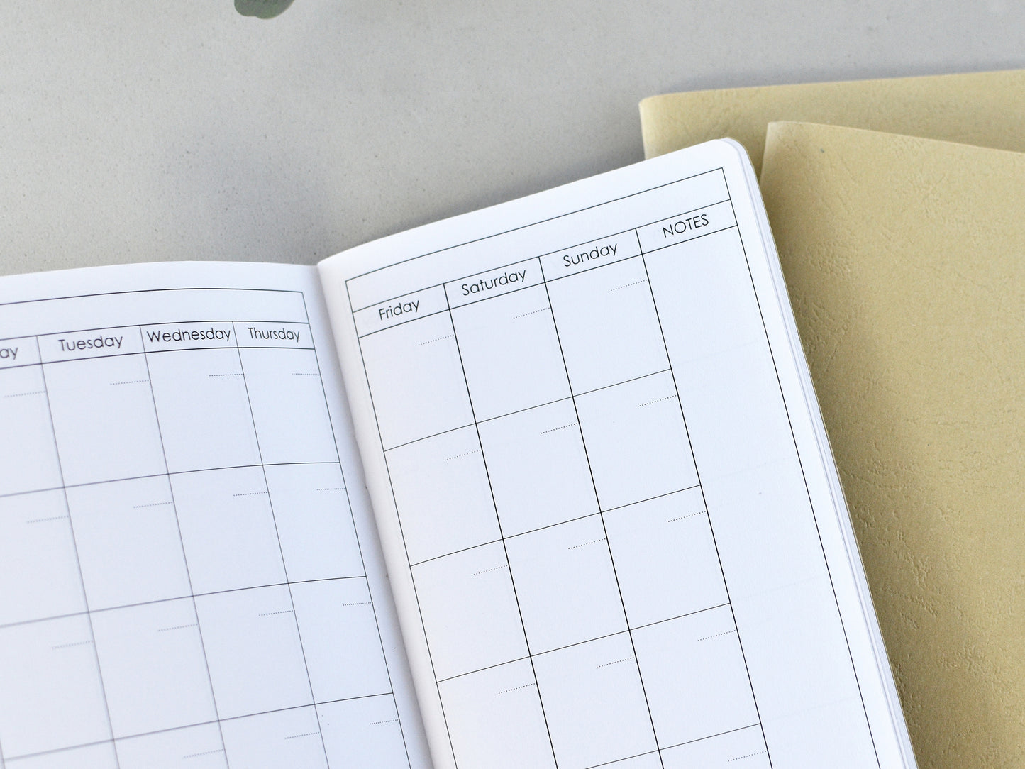 Travelers Notebook Planner Inserts - Monthly and Weekly (Personal size)