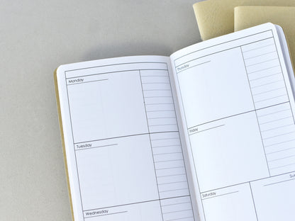 Travelers Notebook Planner Inserts - Monthly and Weekly (Personal size)