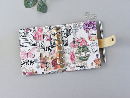 Fabric Planner Binder - 6-ring planner cover (Pocket size)