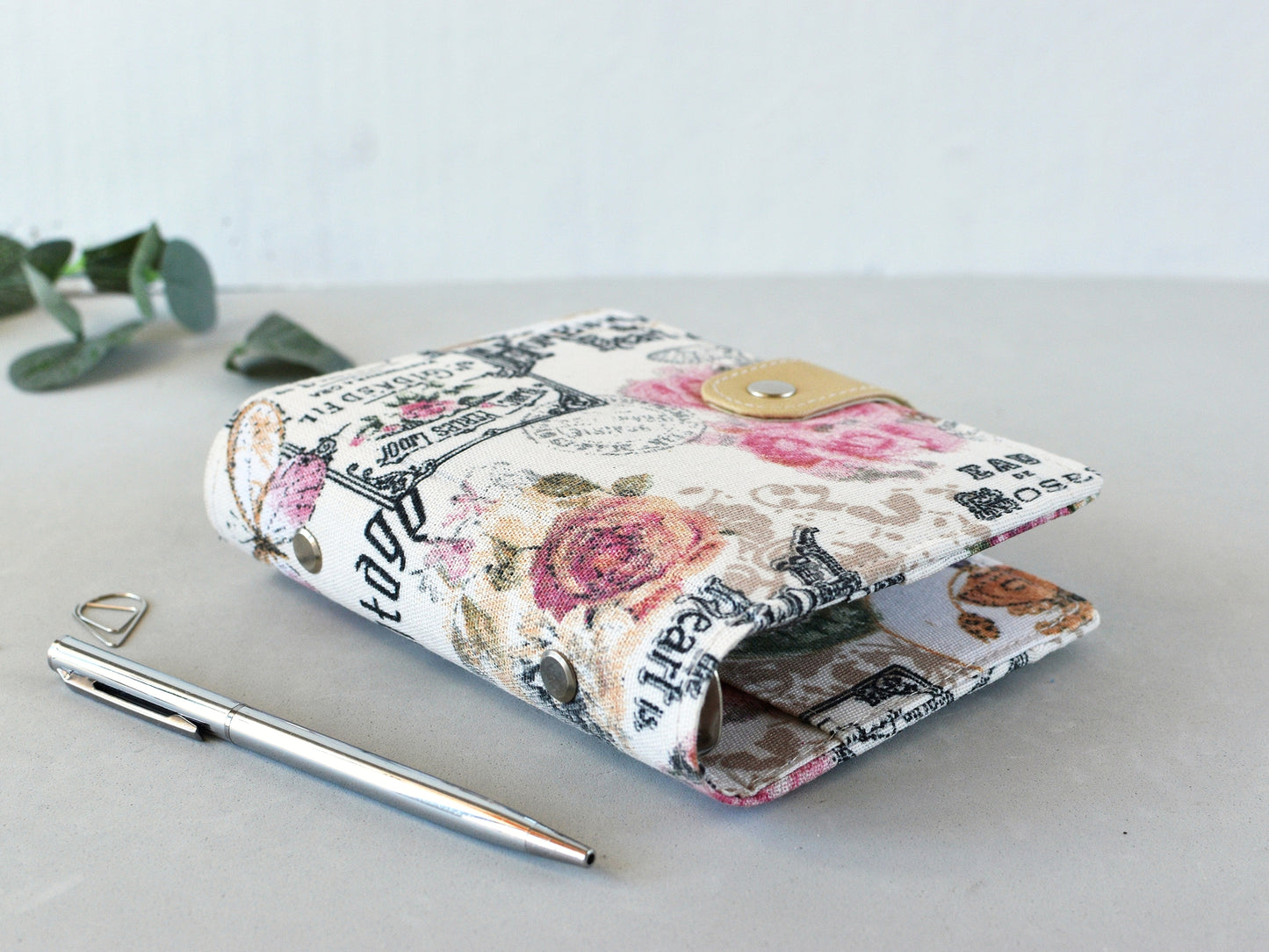 Fabric Planner Binder - 6-ring planner cover (Pocket size)