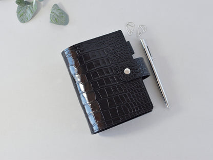 Leather Ring Binder - Planner Notebook Cover (Pocket Size)