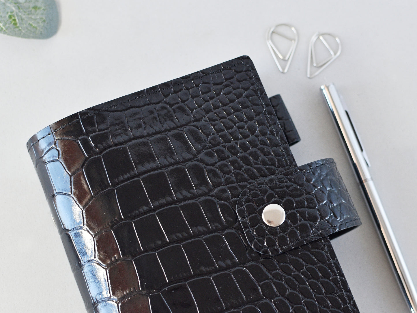 Leather Ring Binder - Planner Notebook Cover (Pocket Size)