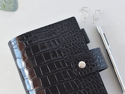Leather Ring Binder - Planner Notebook Cover (Pocket Size)