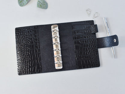 Leather Ring Binder - Planner Notebook Cover (Pocket Size)