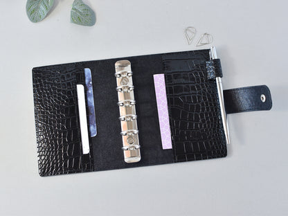 Leather Ring Binder - Planner Notebook Cover (Pocket Size)