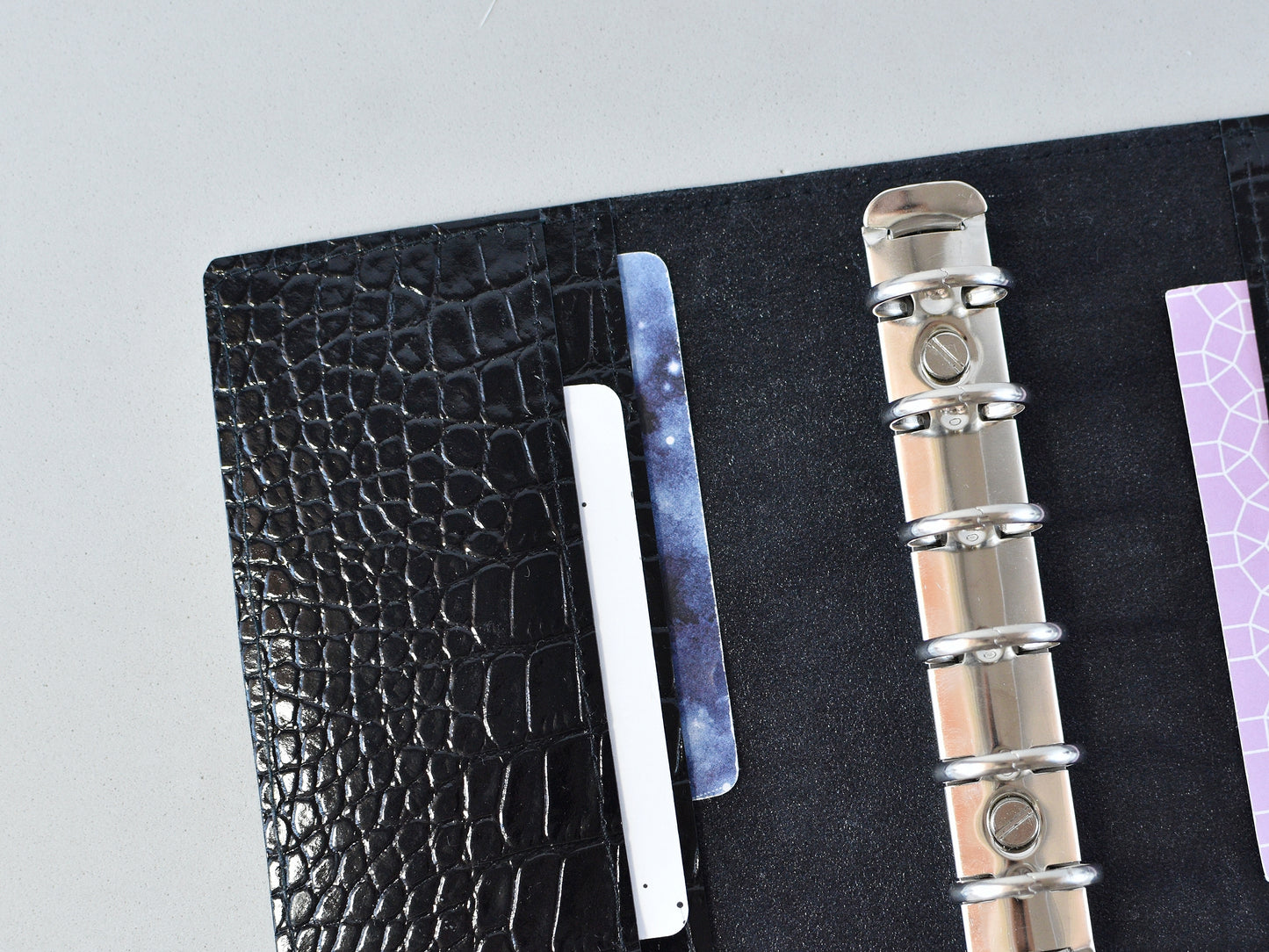 Leather Ring Binder - Planner Notebook Cover (Pocket Size)