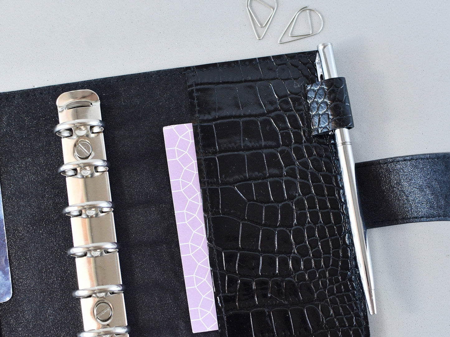Leather Ring Binder - Planner Notebook Cover (Pocket Size)