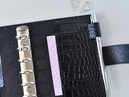 Leather Ring Binder - Planner Notebook Cover (Pocket Size)