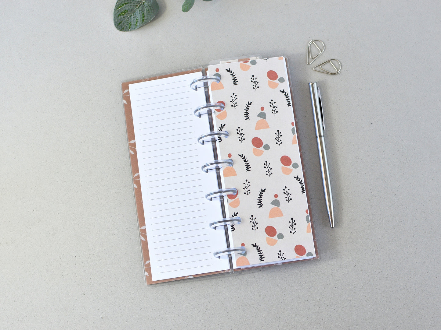 Discbound Planner Notebook - Daily Calendar (HP Skinny Mini Size)