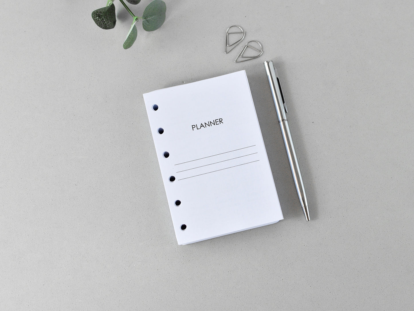 Daily Planner Inserts Dated - Ring Binder Refill (Pocket Size)/ Pc-12d