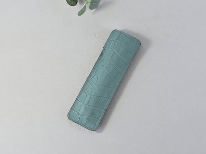 Croc Leather Pen Case - Planner Accessories