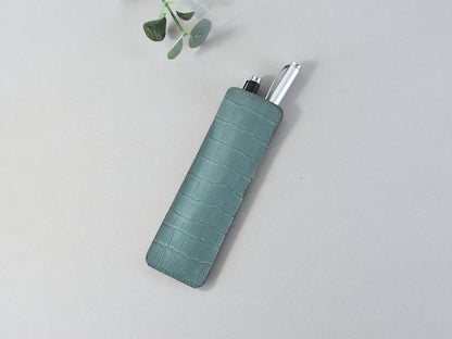 Croc Leather Pen Case - Planner Accessories