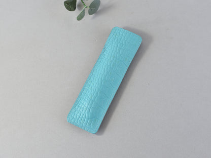 Croc Leather Pen Case - Planner Accessories