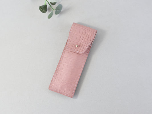 leather Pen case for 2 pens