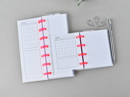monhly pages for sHP Skinny mini and Micro size