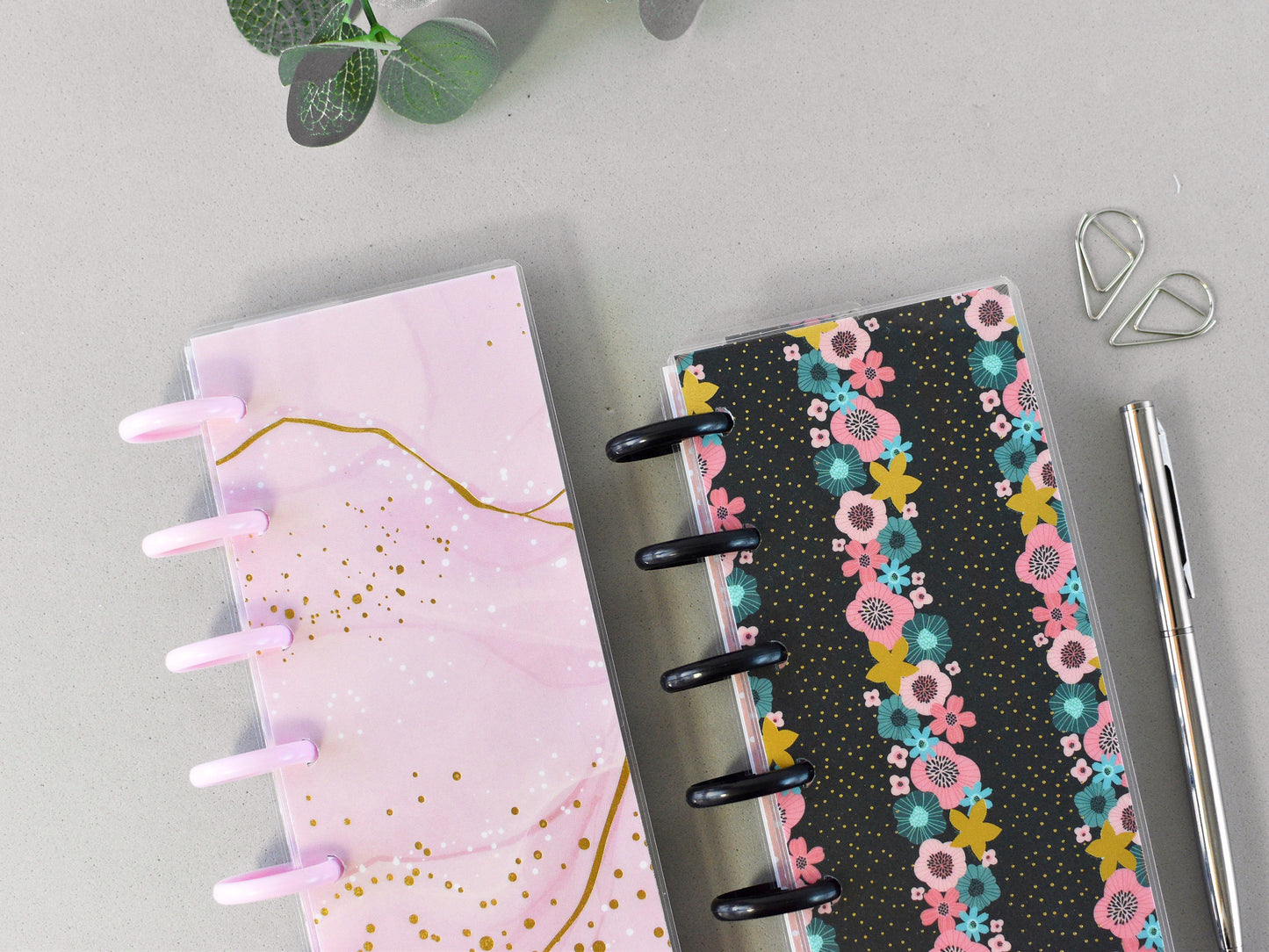 Discbound Planner Notebook 2026 - Monthly & Weekly Agenda (HP Skinny Mini Size)