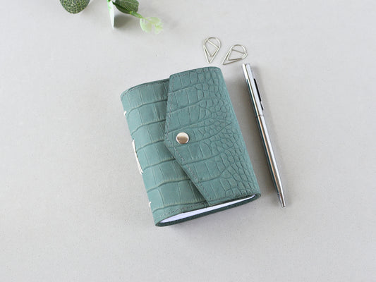 Leather Mini Softbook Journal - Turquoise