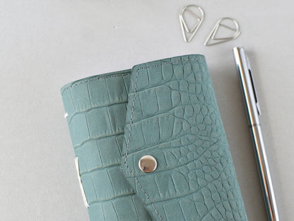 Leather Mini Softbook Journal - Turquoise