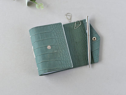 Leather Mini Softbook Journal - Turquoise