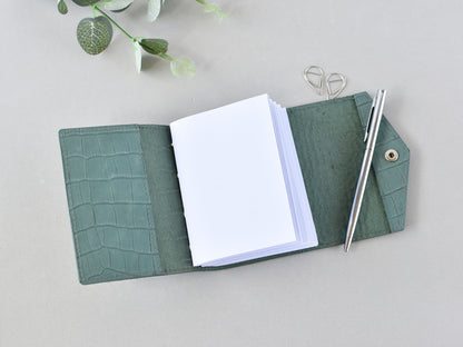 Leather Mini Softbook Journal - Turquoise