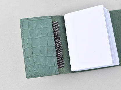 Leather Mini Softbook Journal - Turquoise