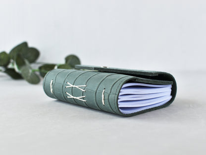 Leather Mini Softbook Journal - Turquoise