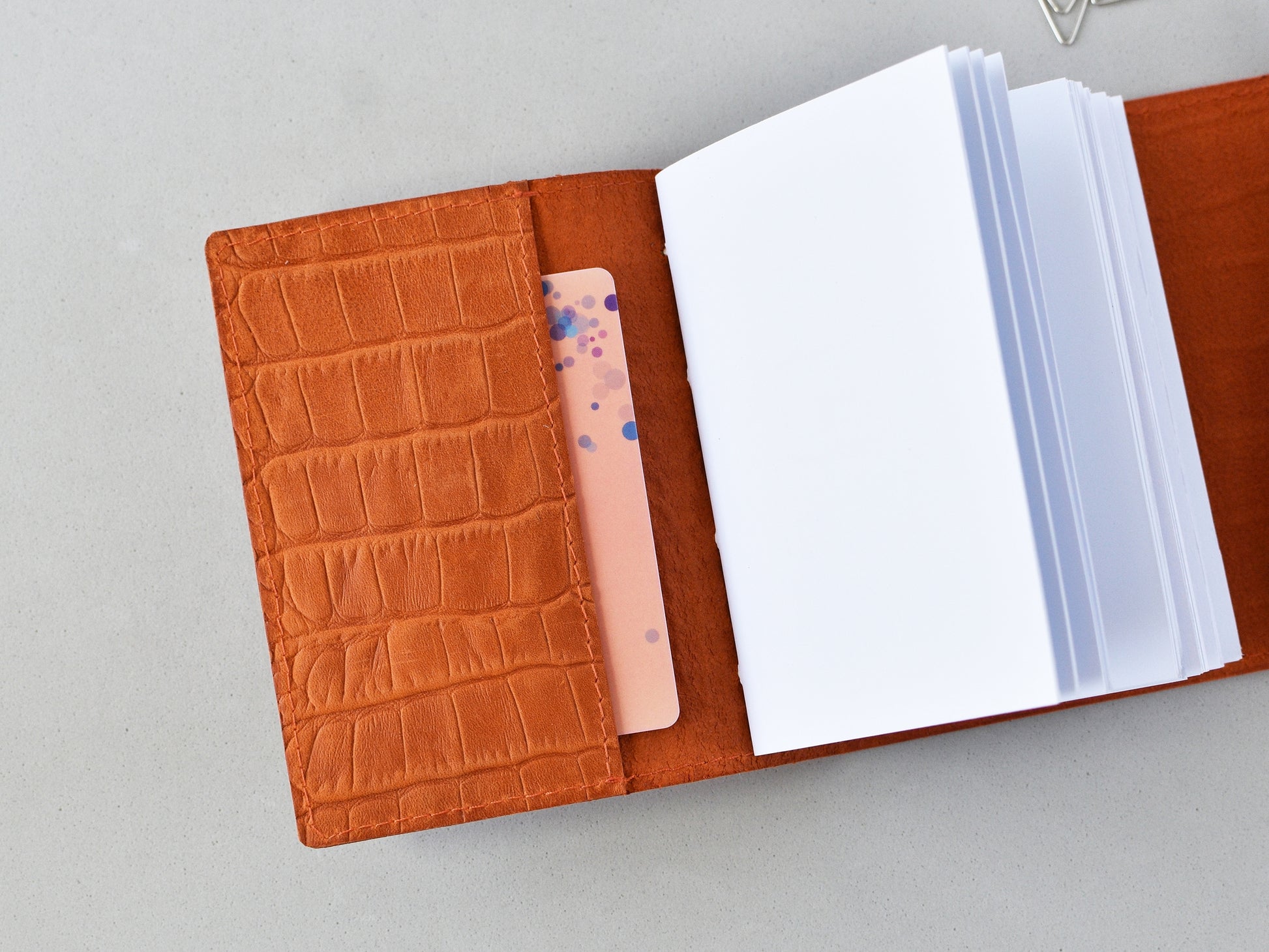 Innner pocket en leather journal