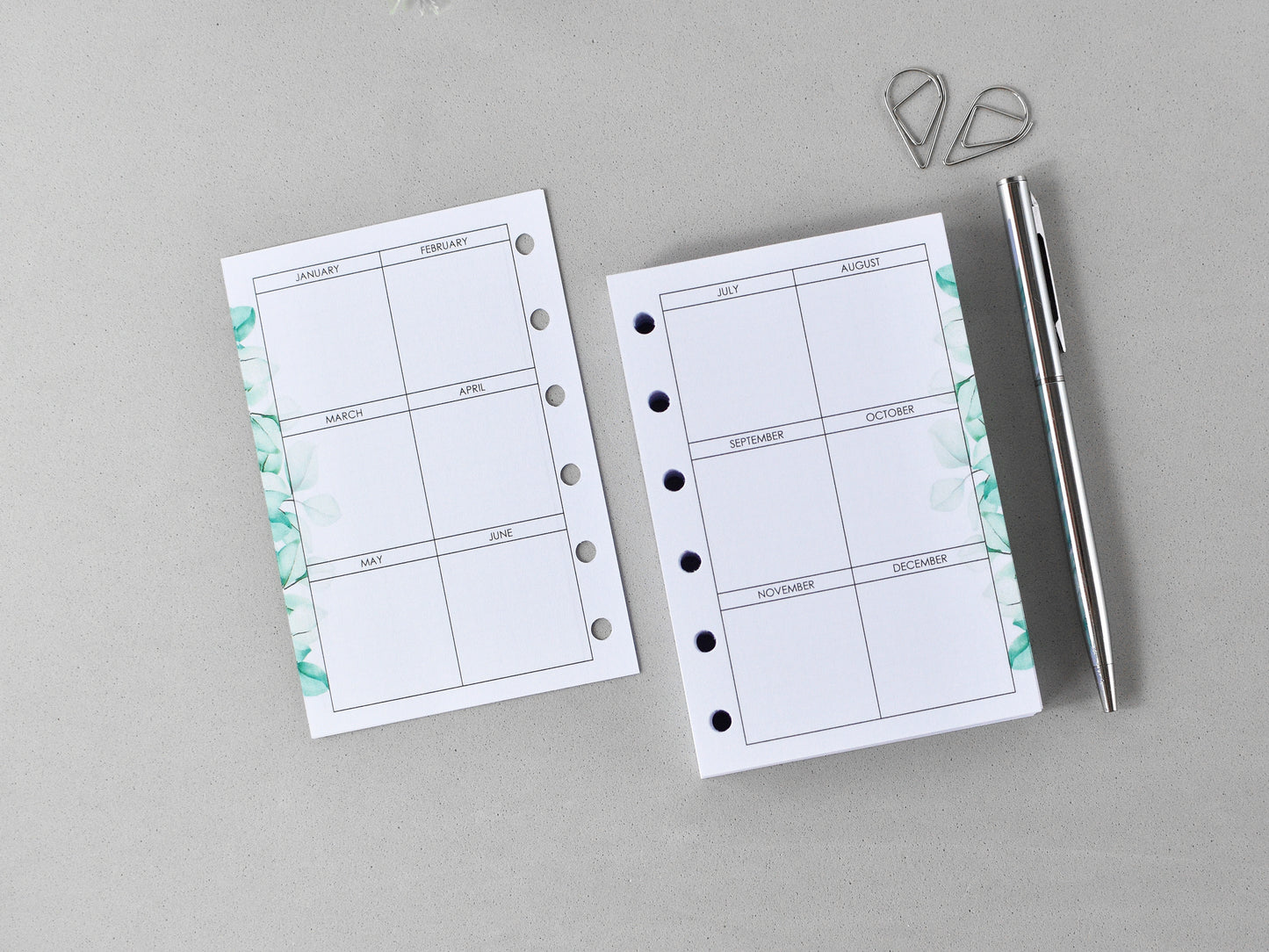 Monthly Weekly Planner Refill Inserts (Pocket Size) / Pc05