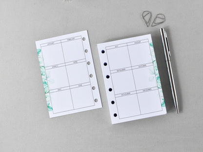 Monthly Weekly Planner Refill Inserts (Pocket Size) / Pc05