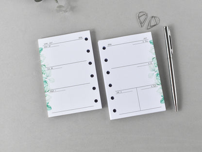 Monthly Weekly Planner Refill Inserts (Pocket Size) / Pc05