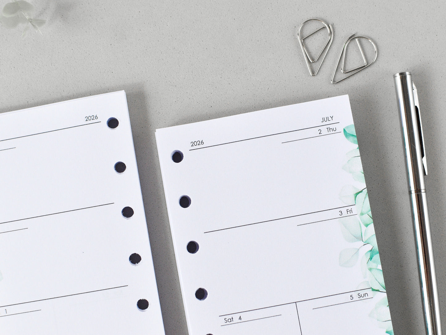 Monthly Weekly Planner Refill Inserts (Pocket Size) / Pc05